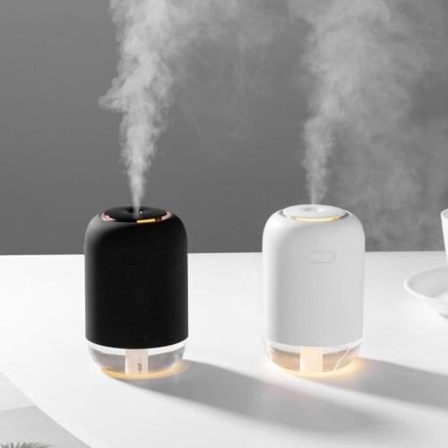 ELOOLE Mini Portable Humidifier Spray Diffuser For Home Car Room Office Humidification Ultra-Silent With Night Light Heavy Fog