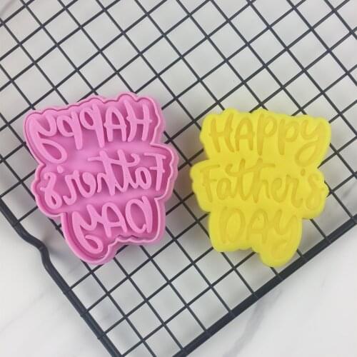 Happy Fathers Day Cookie Cutter | Stamp | Stencil - SHARP EDGES - FAST Shipping - Choose Your Own Size