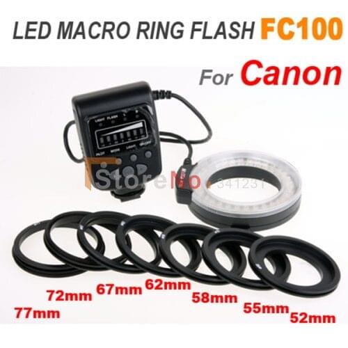 Macro Ring Flash Light MK FC100 for canon 650D 600D 60D 7D 550D 1100D 10D 20D 30D nikon D3100 D5100
