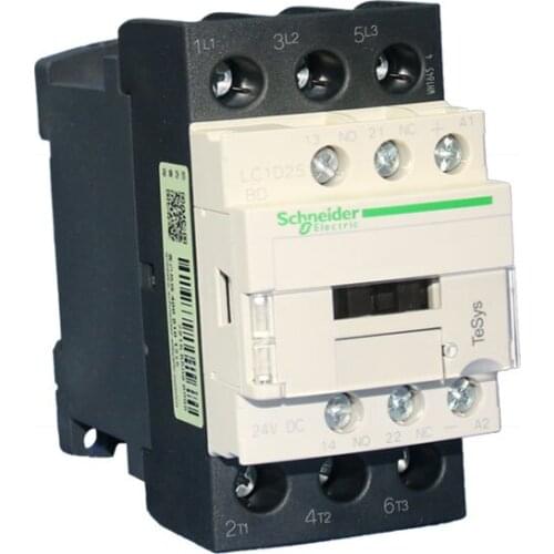 Schneider DC contactor LC1D09BDC 24VDC / LC1D25FDC 110V 25A 1 open 1 closed three-phase contactor