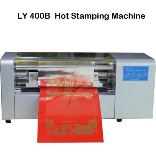 LY 400B foil press machine digital hot foil stamping printer machine best sales color business card printing rolling reel kit