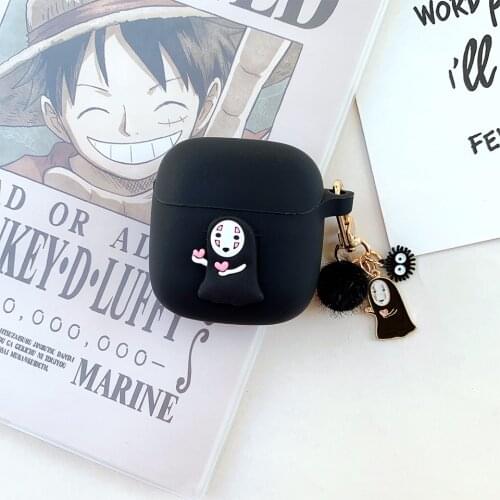Cute Japanese Cartoon Silicone Cover for JBL TUNE 220 TWS Case Earphone Protect Case for JBL T220 TWS Lucky Ghost Charms Pendant