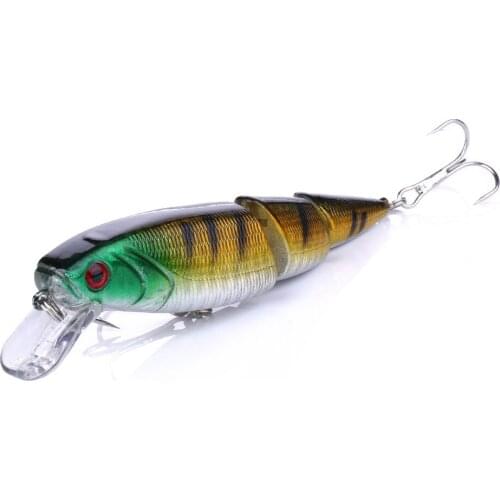 Multi Section Sea Bass Hard Fishing Lure 3D Eyes 10.5cm 14g Crankbaits Minnow Fake Artificial Bait Suit For Fishing Carp Tackle