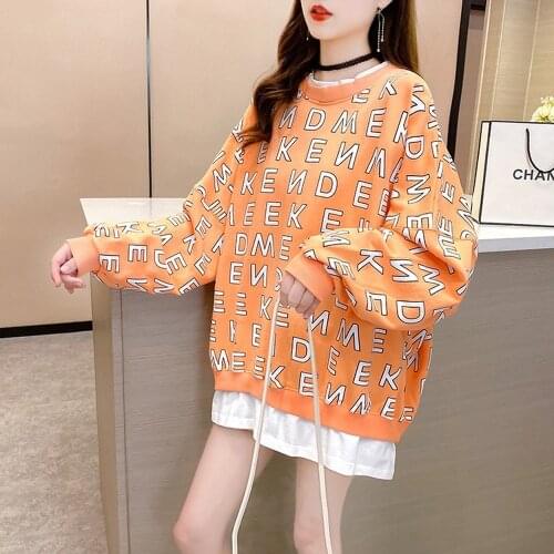 Autumn New Round Neck Cec Letter Printing Loose Womens Ins Sweater Women Hoodies Women Tops Long Sleeve Hoodies
