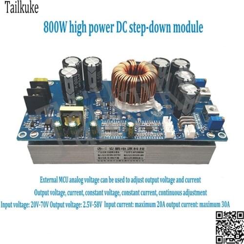 High power DC-DC DC step-down module output 30A constant current adjustable 70V60V48V36V24V