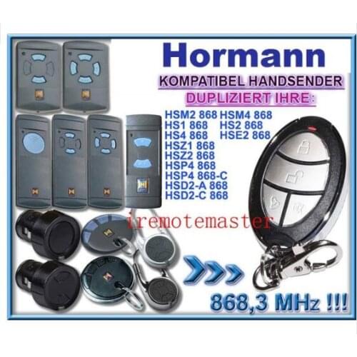Hormann hsz2 hsp4 ,hsd2, hsm2 hsm4 868mhz remote control replacement transmitter very