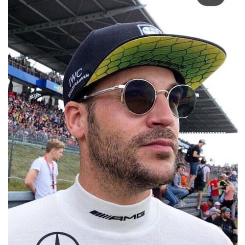 Silver round metal sunglasses for men retro women sunlglasses gradient lenses