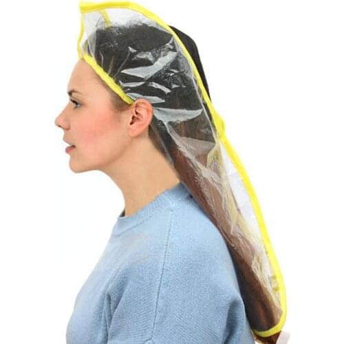 Hair Shampoo Funnel Transparent Plastic Baked Oil Hair Care Hood for Home Hair Salon