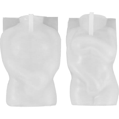 Human Body Silicone Candle Mold Shy Nude Man Woman Figure DIY Soap Mould for Making Candle Aesthetic House Decor