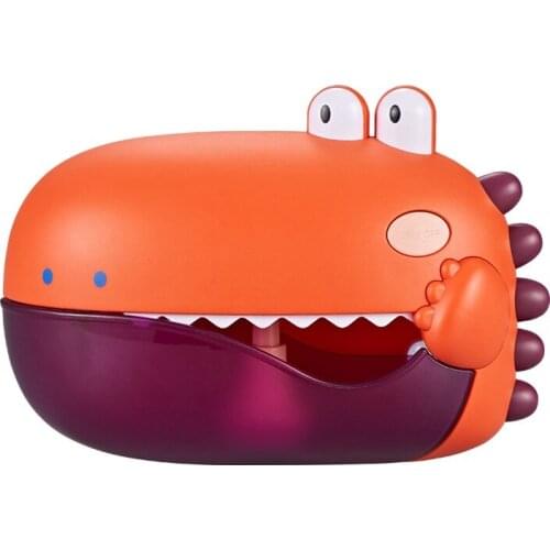 Cute Dinosaur Bubble Blower Bath Bubble Toys with Music Pool Swimming Bathtub Soap Machine Automatic