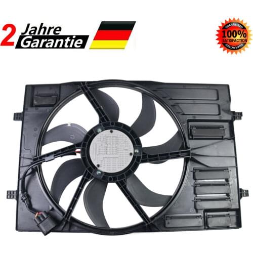 AP01 Radiator Cooling Fan Assembly for Volkswagen Golf GTI Audi A3 2.0L 4-DOOR l4 GAS 5Q0121205AD 5Q0959455J