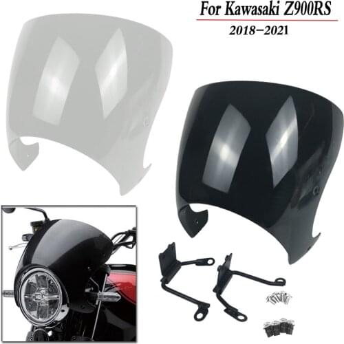 Z900RS Windscreen Windshield Cafe Racer Fairing Wind Deflector for 2018 2019 2020 2021 Kawasaki Z900 RS New Generation flyscreen