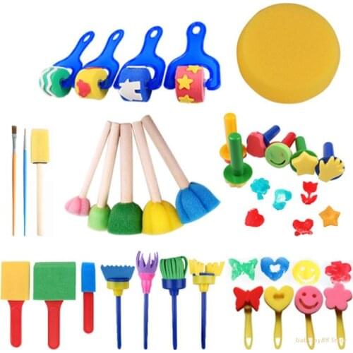 Y4UD Rainbow Sponge Seal Creative Imagine Painting Supplies for Creativity Improve Imagination Interactive Toy for Kids