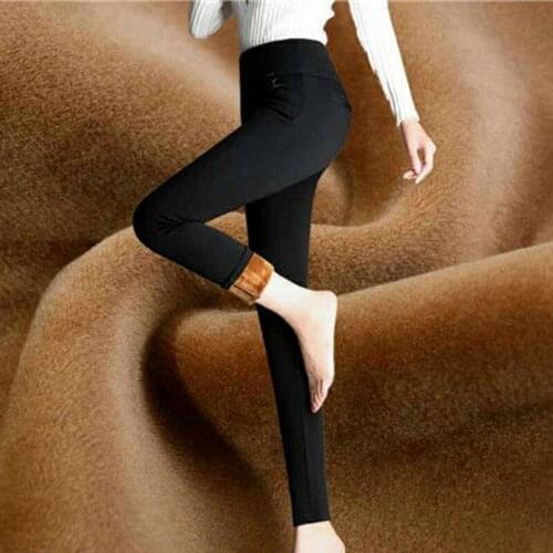 Womens Pencil Pants 2021 Autumn Winter High Quality Elastic Waist Long Trousers Pantalon Female Casual Palazzo Black X643