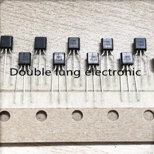 10pair KSA992FTA KSC1845FTA KSA992F KSC1845F A992 C1845 C1845F A992F Transistors 120V 0.05A TO-92