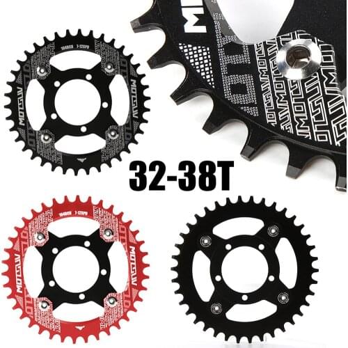 104BCD E-Bike Kettingblad + Adapter Voor Bafang BBS01 BBS02 Mid Drive Motor Elektrische Fiets Aluminium 32T 34T 36T 38T