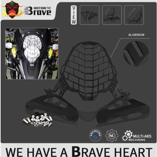 Aluminum Motorcycle Headlight Guard Grill Protector For SUZUKI DL650 DL1000 V-strom 2017 2018 2019 2020 DL 650 1000 Vstrom