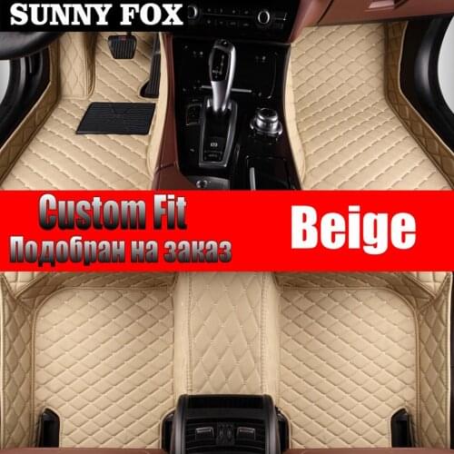 Car floor mats for Ford Fiesta Mk7 5D waterproof all weather heavy duty car-styling carpet rugs floor liners (2008
