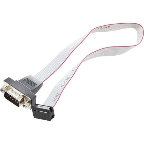 DB9 RS232 to 10 pin Ribbon Cable Connector Adapter