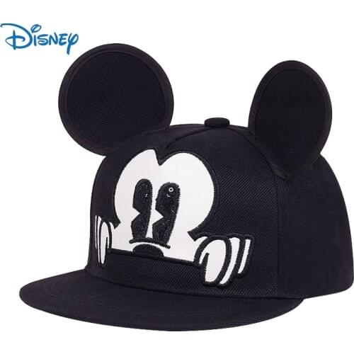 Disney Childrens Baseball Cap Kids Boys Girls Adjustable Flat Brim Hat Cartoon Mickey Children Snapback Hat Sun Hat Outdoor Cap