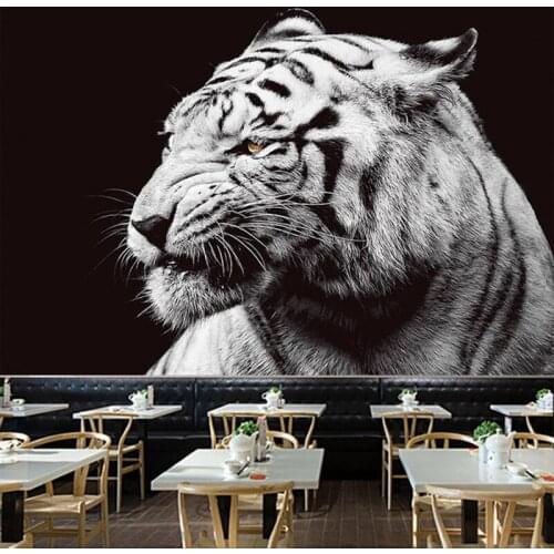 Animal tapestry black wall blanket tiger wall carpet tenture murale tapistry wall cloth