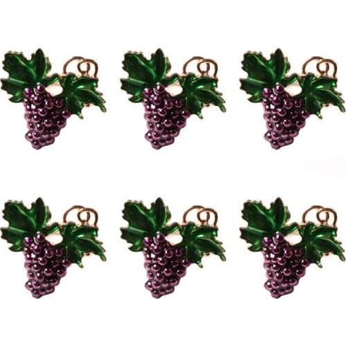 Napkin Rings, Fruit Napkin Buckles, Grape Napkin Ring, Wedding Napkin Holder Ring,For Daily Family Gathering (6 PCS)-ABUX