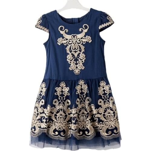 2019 New Girls Mesh Dresses Summer Baby Girls Princess Dress For Party Kids Cute Dresses For Girls Children Clothing Embroidery