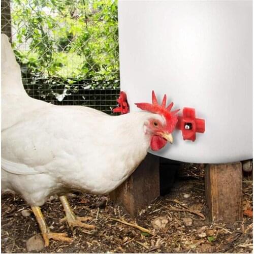 Hot 500 pcs/lot Horizontal Side Mounted Poultry Waterer Automatic Poultry Nipples Drinker Waterer For Chicken Quail