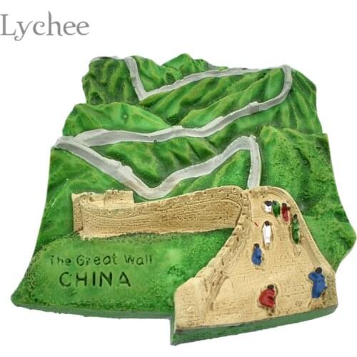 Lychee Life China Scenic The Great Wall Fridge Magnets Stickers Refrigerator Magnet Stickers Travel Souvenirs Home Decoration