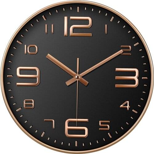 Brief Creative Mute Modern Design Large Wall Clock Clocks for Home Kitchen Living Room Decor Battery Operated Silent