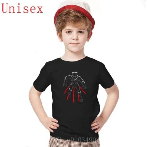 Fashion brands tshirt summer top tees Bla-ck Pan-ther Children T-Shirt New Fashion Design boys t shirts girls tops kid clothes
