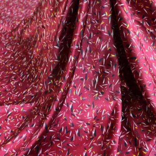 New Satin DIY Sewing Tissue Simple Print Ribbon Material Glossy Polyester Tilda Scarf Textile