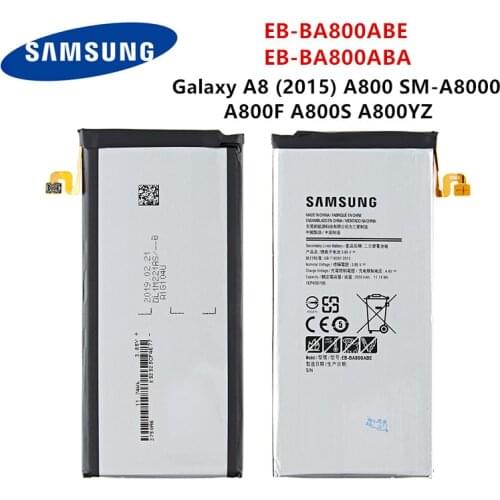 SAMSUNG Orginal EB-BA800ABE EB-BA800ABA 3050mAh Battery For Samsung Galaxy A8 (2015) A800 SM-A8000 A800F A800S A800YZ