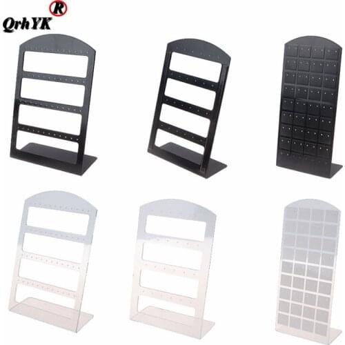 48/24Holes Earrings Ear Studs Jewelry Show Plastic Jewelry Display Rack Stand Organizer Holder