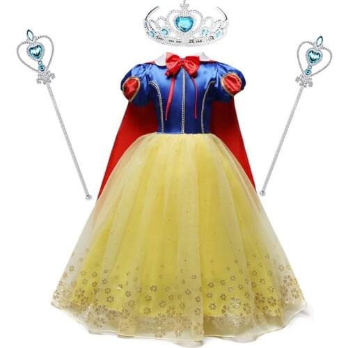 Elsa Dresses For Girls Princess Party Elsa Costume Snow Queen 2 Cosplay Elza Vestidos Hair Accessory Set Halloween Girls Clothes