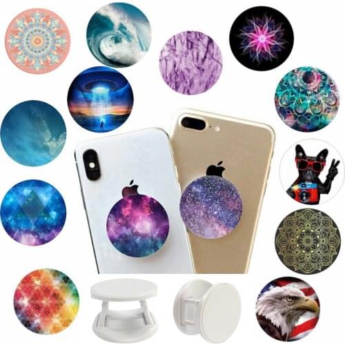 Original попсокет For Mobile Phones Pocket Socket Round Phone Holder Folding Portable Expanding Stand Grip For Smartphone