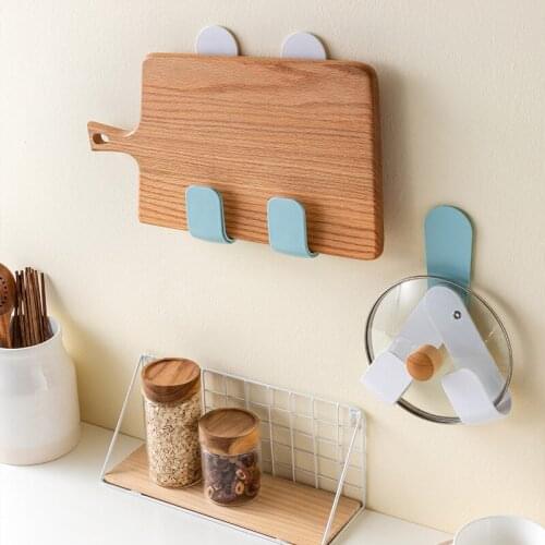 1/2PCS Non perforated kitchen rotary wall hanging adjustable cutting board storage rack household folding storage supplies shelf