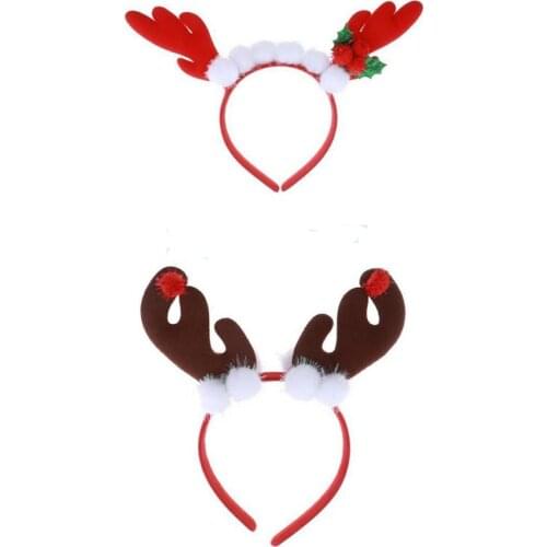 Christmas Headband Reindeer Antler Hair Hoop Christmas Costume Party Decoration