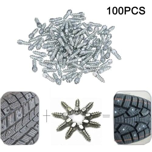 Spikes for Tire, Marrkey Tire Studs/Ice Stud/Screw-In Studs/Snow Chains for ATV/Mini-Tractors/Motorcycle/Bicycle/Footwear