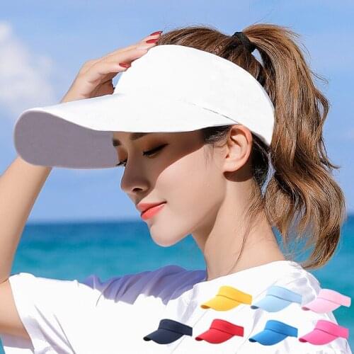 New Unisex Sports Beach Sun Visor Hat Stylish Women Men Golf Tennis Caps Summer Travel Sun Hat Outdoor