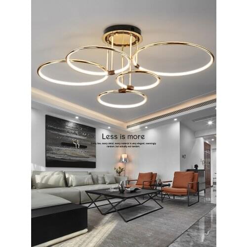 Led Modern Minimalist Living Room Chandelier Dining Room Bedroom Changeable Nordic Minimalist Shopping Mall Atmospheric New Lamp