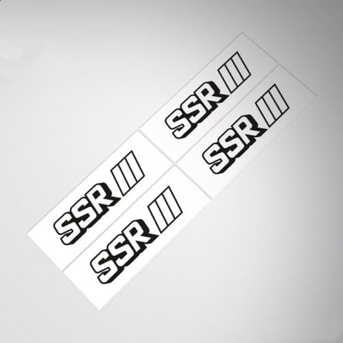 4x Car Styling Vinyl Decals Auto 17inch Wheel Tyre Rims Tire Stickers for SSR Professor SP1