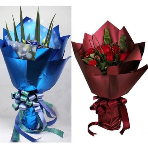 60X58CM New Waterproof Flowers Platinum paper Gift Wrapping Paper Flowers Bouquet Packaging Supplies Craft Paper Mat 10PCS/lot