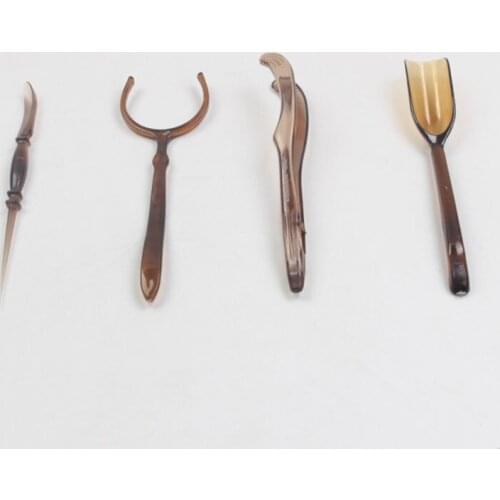 1Set Plastics/Bamboo Tea Spoon Tea Clip Tea Set Accessories Set Kitchen Utensils Kung Fu Tea Set Tools