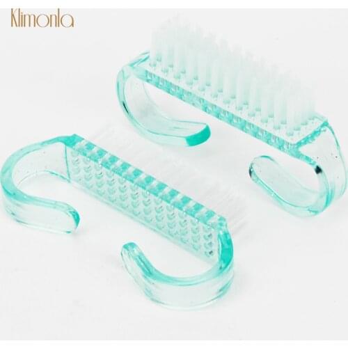 10Pcs/lot Nail Art Manicure Pedicure Clean Tool Fingernail Scrub Cleaning Brushes Porable Soft Remove Dust Clean Care Tools