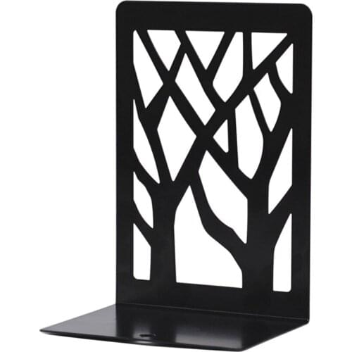 2pcs Metal Bookends Bookends for Shelves Metal Bookend Supports for Shelves and Desk Solid Useful Book Holders