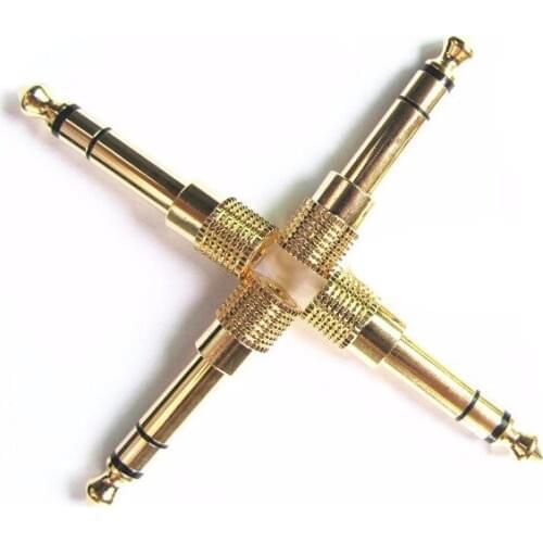 20 Pcs Gold Plated 6.5mm 1/4" Male to 3.5mm 1/8" Female Headphone Audio Jack Adapter Plug