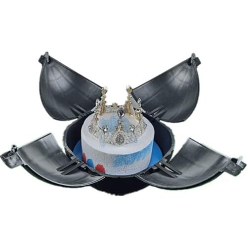 2021 Birthday Cake Surprise Artifact Mold Round Black Cake Mine Mould Creative Funny Party Explosion Props Decoration Container