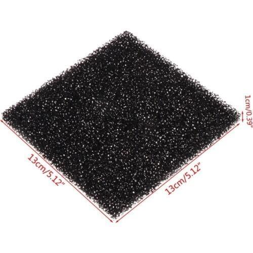5Pcs Universal Black Activated Carbon Foam Sponge Air Filter Impregnated Sheet Pad 4XFB