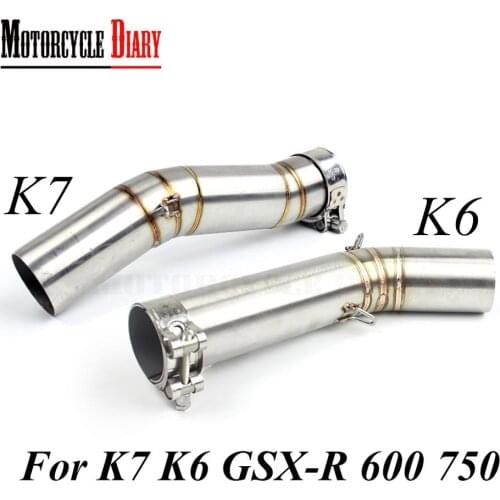 51mm For K5 K6 K7 K8 GSXR 600 750 GSX-R GSX-R600 GSX-R750 GSX R GSXR600 GSXR750 Slip-On Middle Link Motorcycle Exhaust Mid Pipe